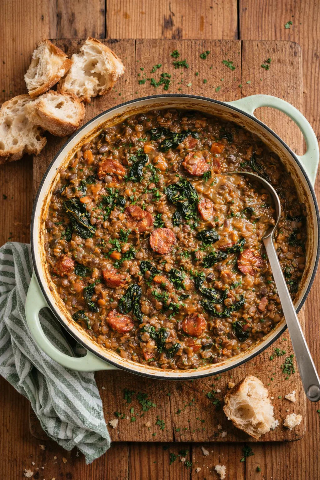 Creamy Chorizo Lentils