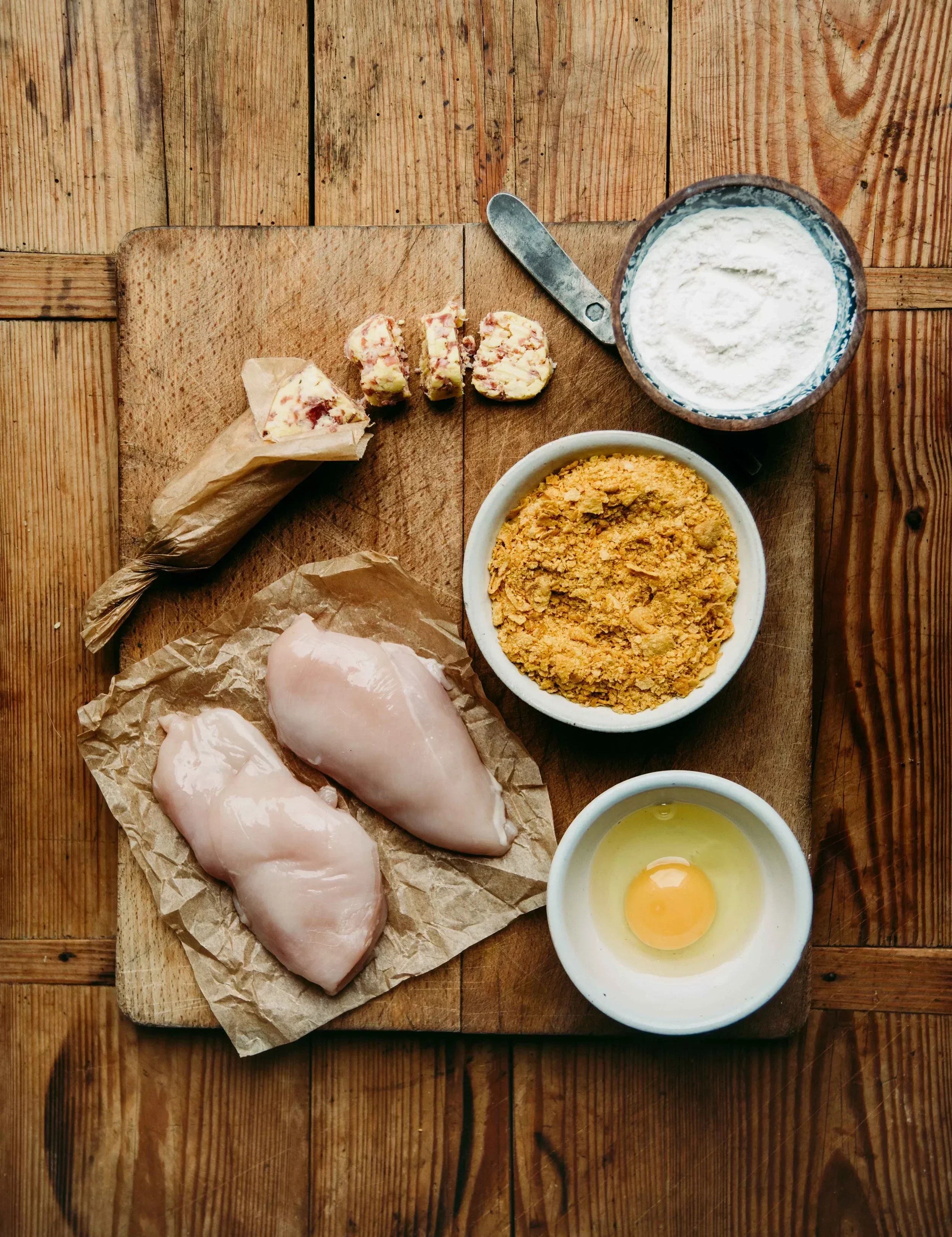 Chicken Kiev Stuffed with Truffle Salami Butter