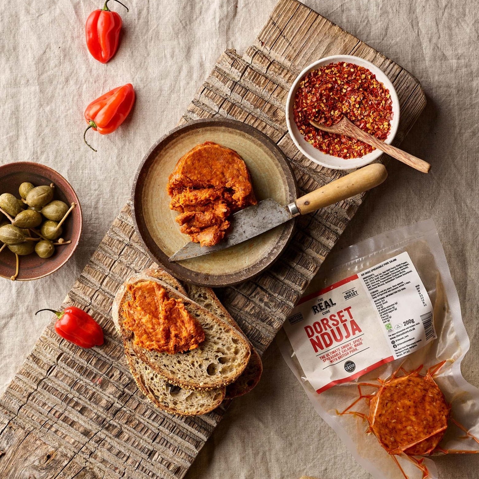 The Real Cure Dorset Nduja 200g