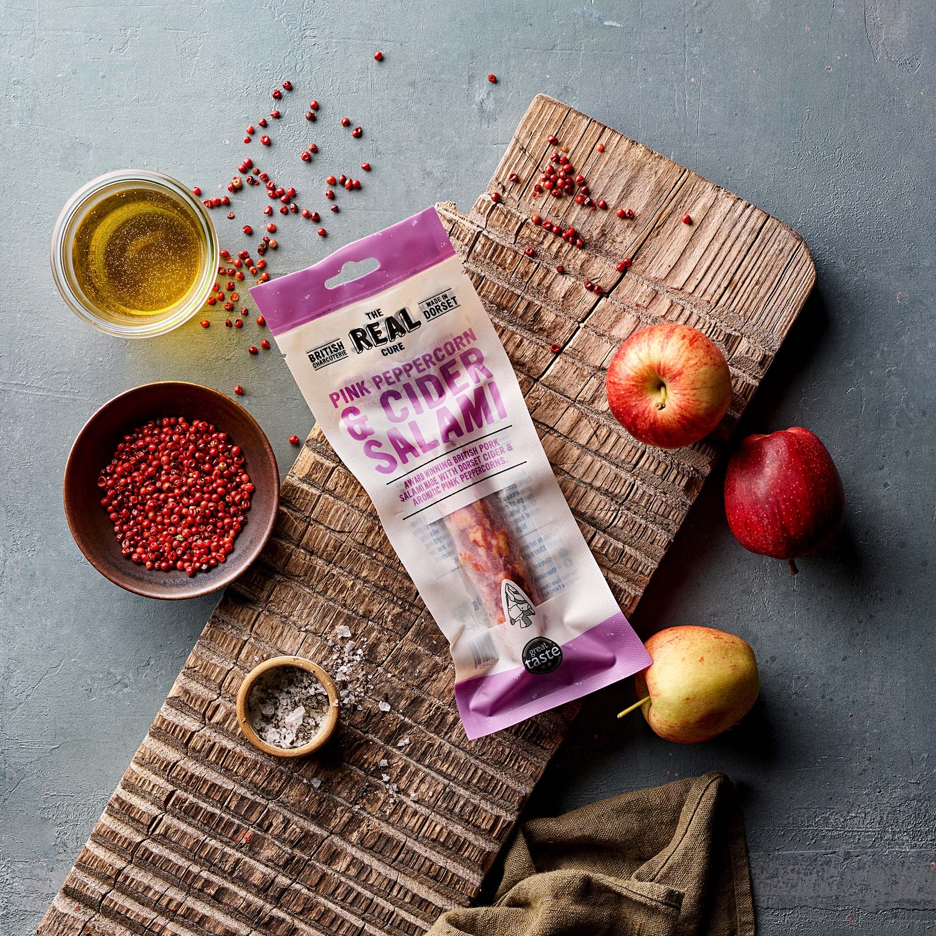 Pink Peppercorn & Purbeck Cider Salami - The Real Cure