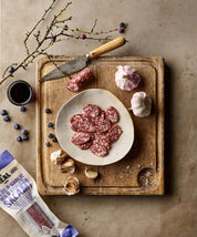 Sloe & Garlic Wild Venison Salami - The Real Cure